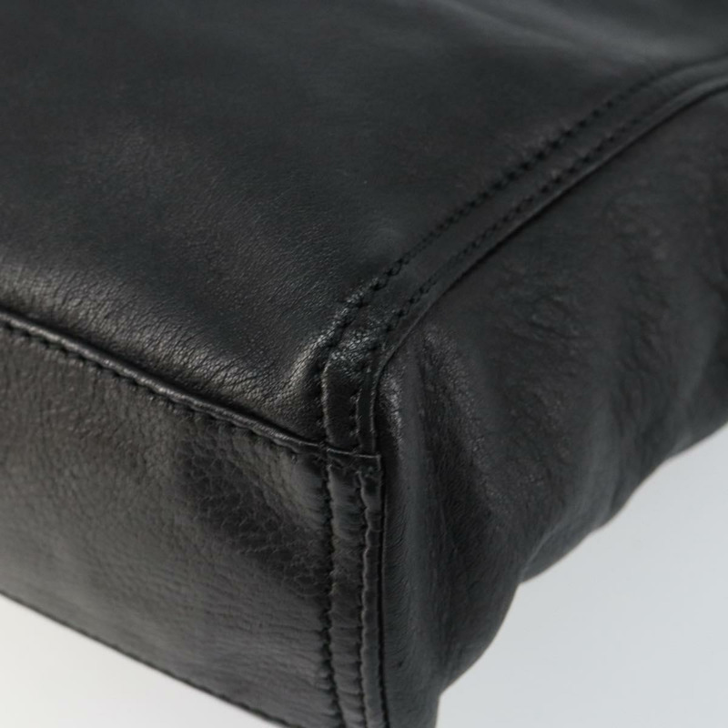 【日本直送】FENDI 手提包 皮革 黑色 銀色 正品 147641-8