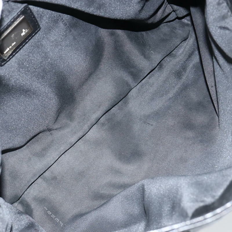 【日本直送】FENDI 手提包 皮革 黑色 銀色 正品 147641-10