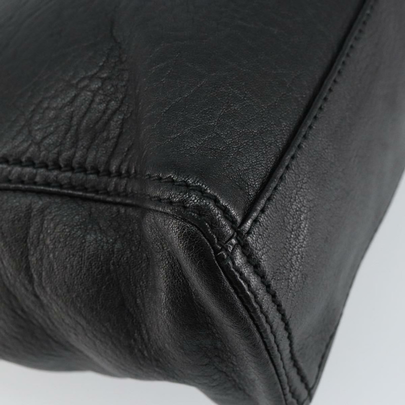 【日本直送】FENDI 手提包 皮革 黑色 銀色 正品 147641-15