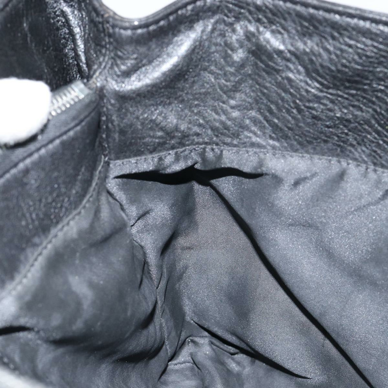 【日本直送】FENDI 手提包 皮革 黑色 銀色 正品 147641-17