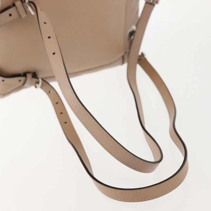 【日本直送】BALLY 皮革雙肩包 粉紅色 銀色 正品 148244-7