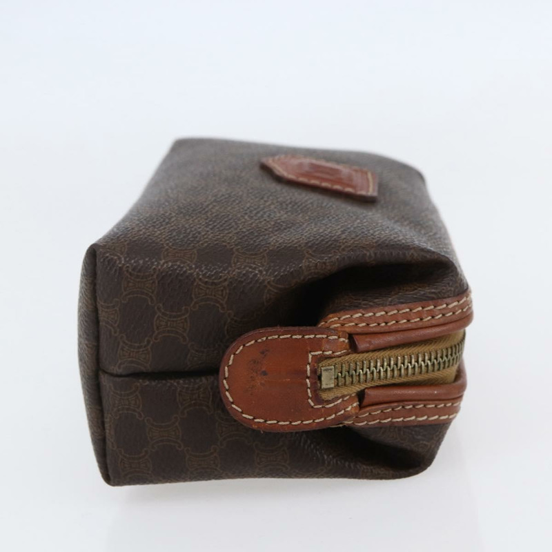 【日本直送】CELINE Macadam帆布手拿包 PVC皮革 棕色 正品 144709-3