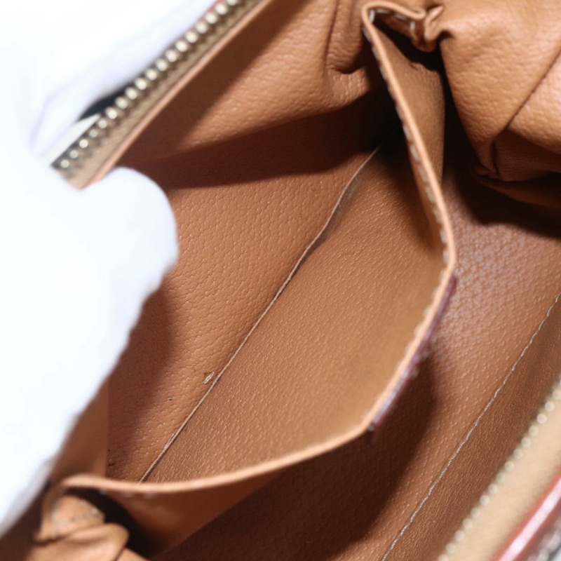 【日本直送】CELINE Macadam帆布手拿包 PVC皮革 棕色 正品 144709-10