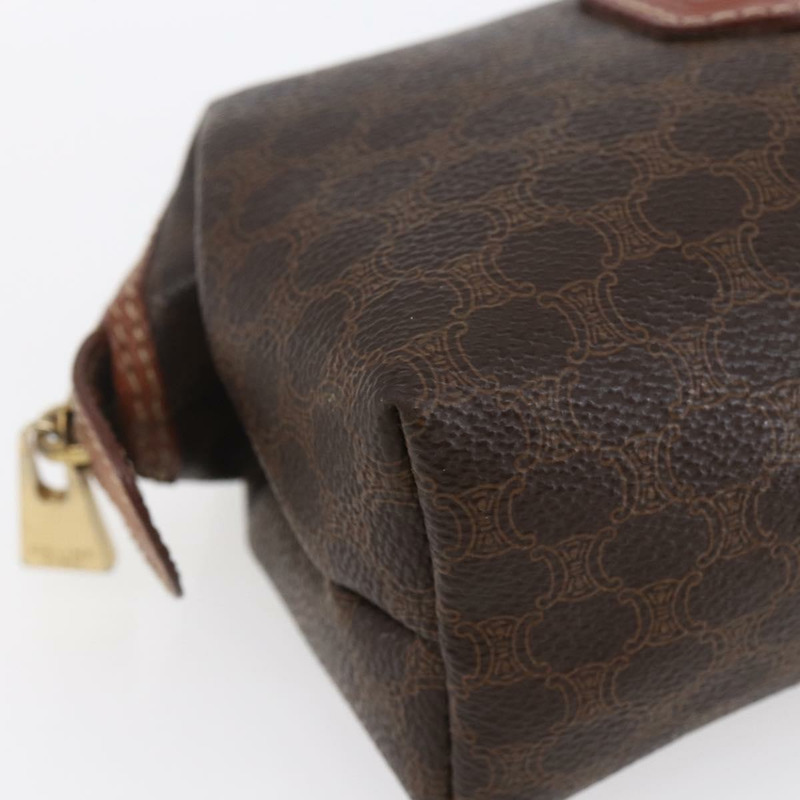 【日本直送】CELINE Macadam帆布手拿包 PVC皮革 棕色 正品 144709-13