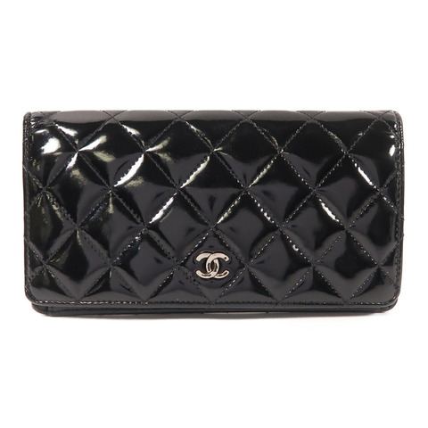 CHANEL 漆皮皮革Long Wallet長錢包
