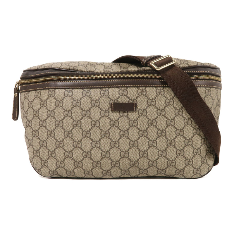 GUCCI 塗層帆布Waist Bag金扣腰包-0