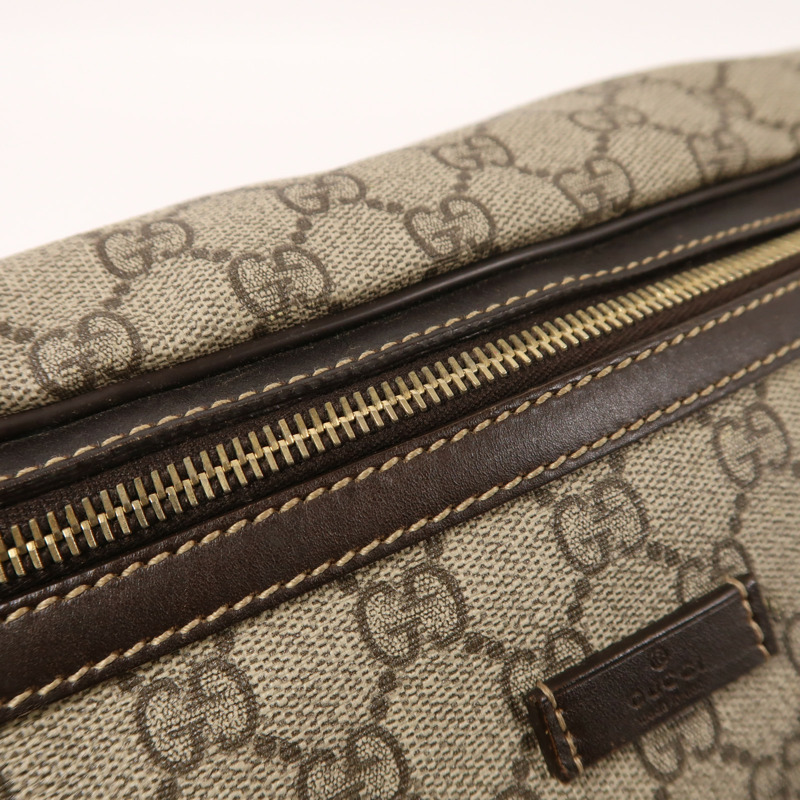 GUCCI 塗層帆布Waist Bag金扣腰包-13