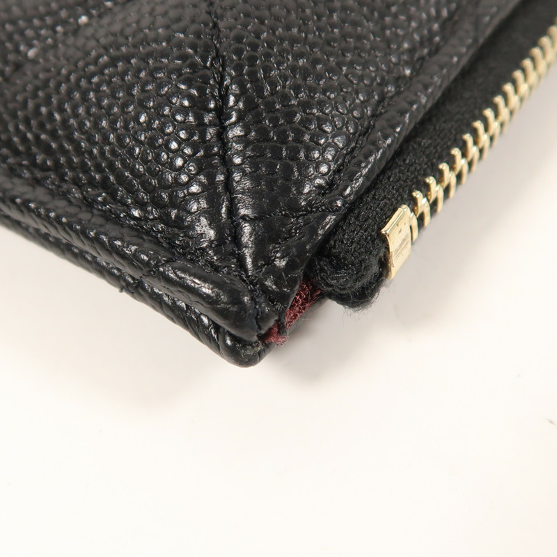 CHANEL 牛皮皮革Card Case金扣卡片套-12