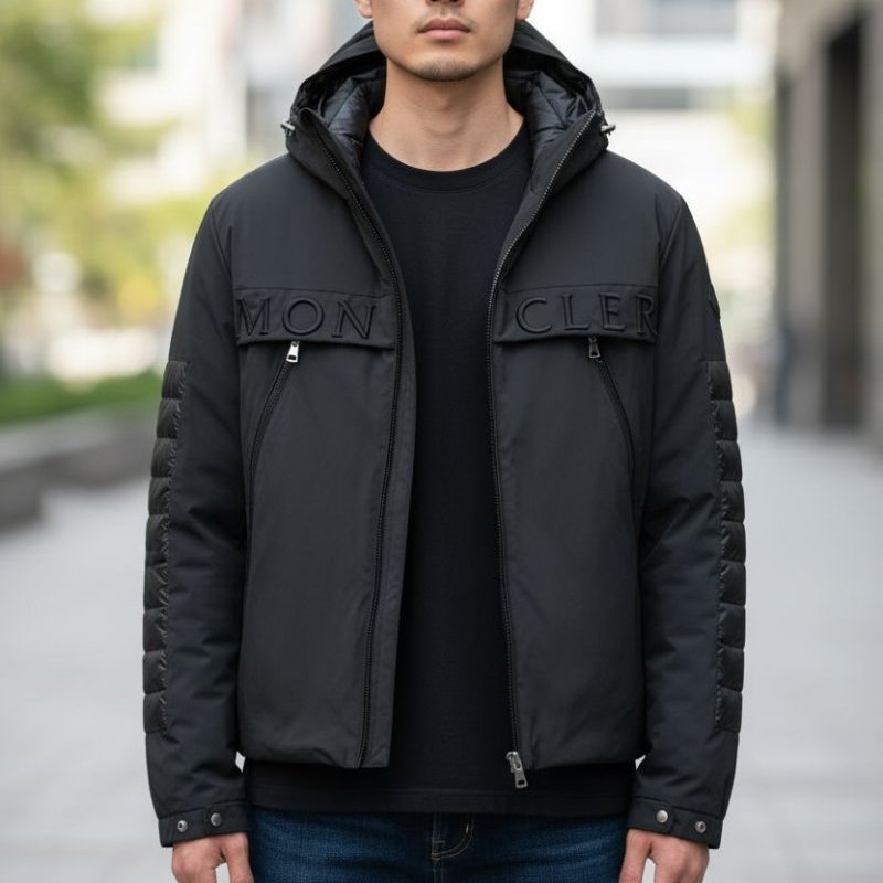 莉亞精品♡Moncler 連帽羽絨外套 尺碼2 近新美品-5