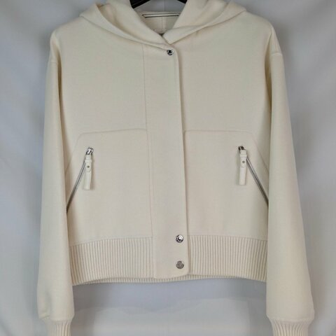 莉亞精品♡Hermes 羊絨連帽外套 尺碼38 近新閒置