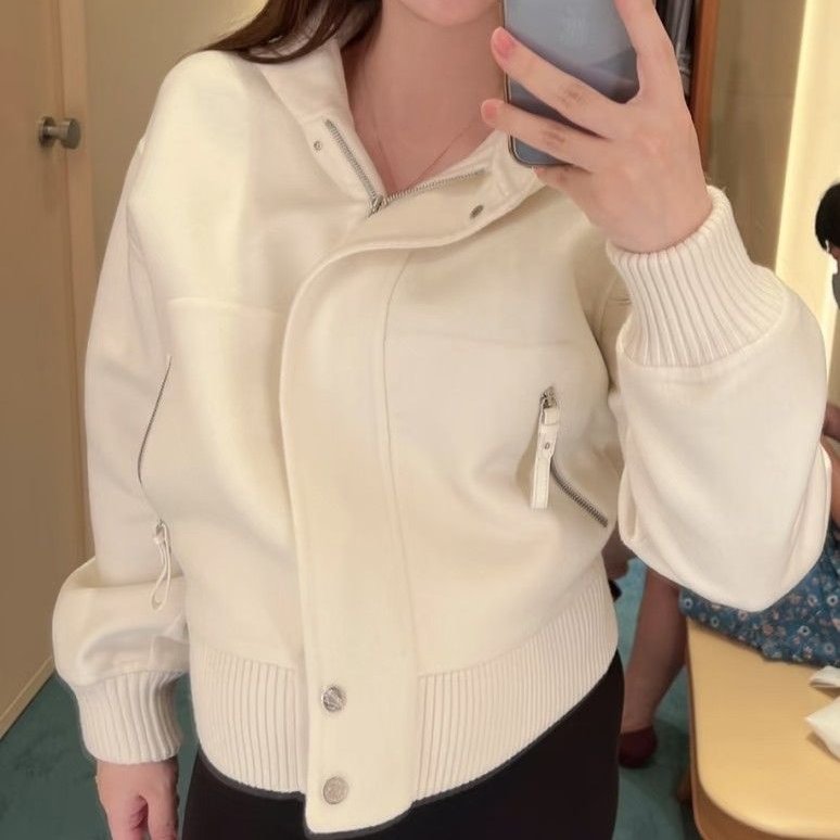 莉亞精品♡Hermes 羊絨連帽外套 尺碼38 近新閒置-4