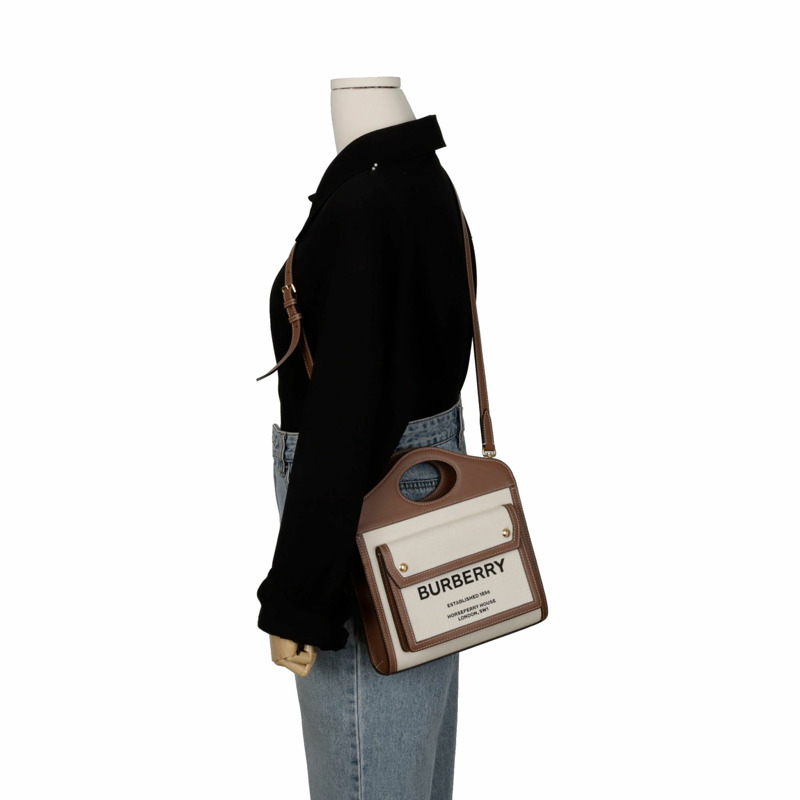 【包稅】BURBERRY 口袋迷你手提單肩包 8031746-9