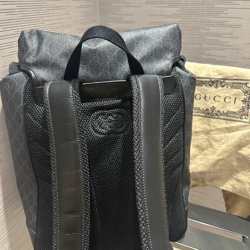 💎Han's house精品服飾💎GUCCI 古馳 GG Supreme 後背包 現貨 原價65500-5