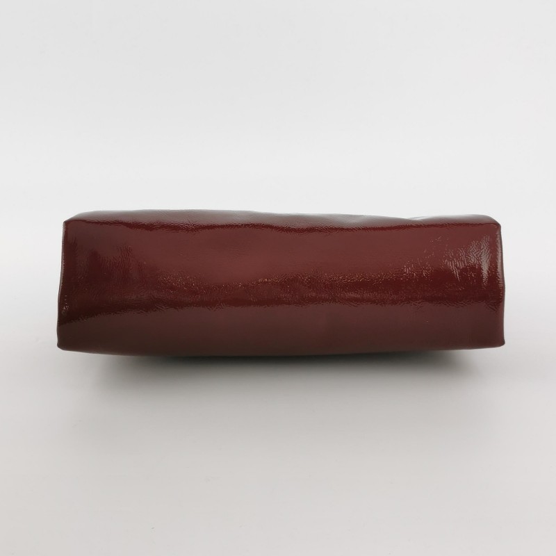 Gucci 漆皮纯色双Glogo标志手提包-5