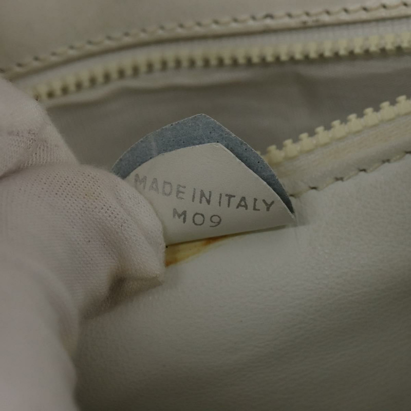 【日本直送】CELINE 手提包 皮革 2way 白色 銀色 Auth yk19665-10