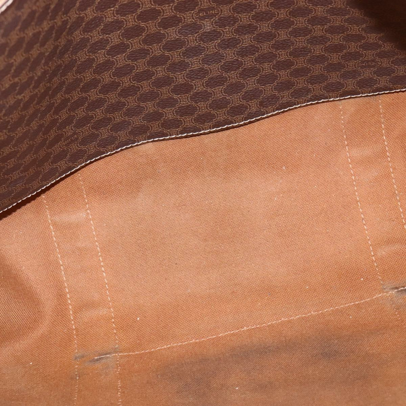 【日本直送】CELINE Macadam帆布手提包 PVC皮革 棕色 金色 正品 146732-10