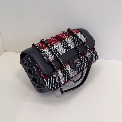 Chanel芭蕾舞綁帶粗花呢CF