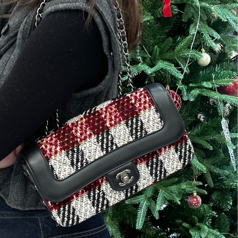 Chanel芭蕾舞綁帶粗花呢CF-4