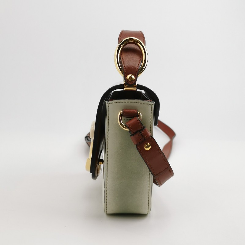 Chloe Chloe C迷你牛皮拼色字母C徽飾斜挎包單肩包-2