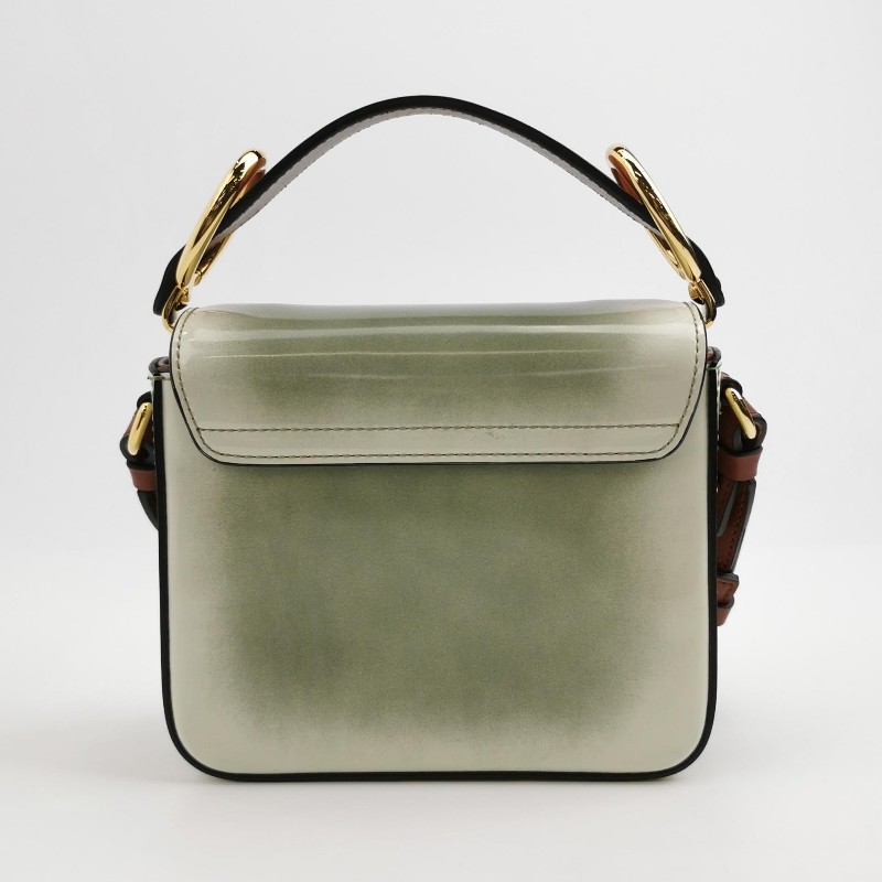 Chloe Chloe C迷你牛皮拼色字母C徽飾斜挎包單肩包-4