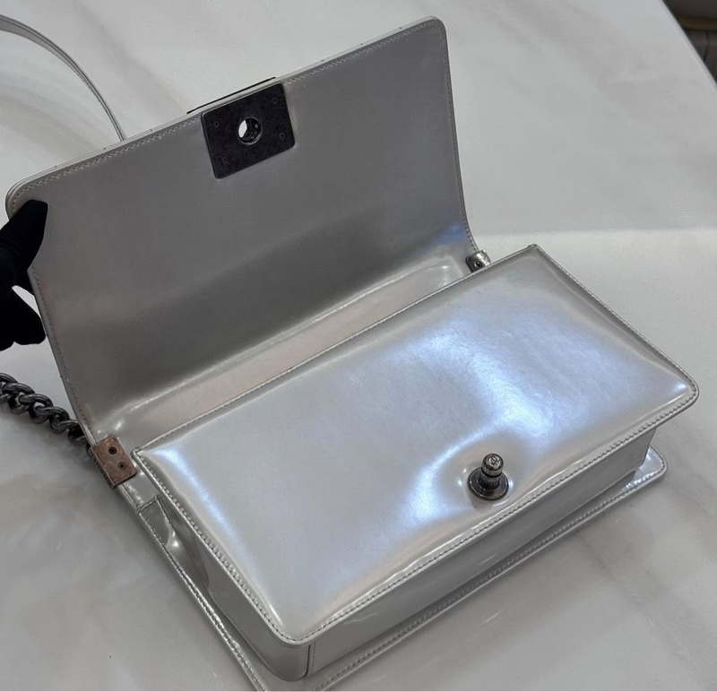 *SHIHNA名牌精品*CHANEL LE BOY BAG 中號 金珠光色-4