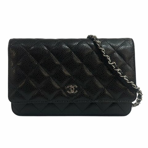 【美收精品】CHANEL黑色荔枝紋牛皮WOC 4-62