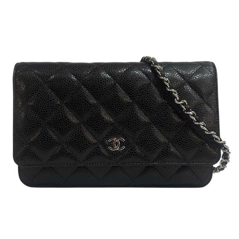 【美收精品】CHANEL黑色荔枝紋牛皮WOC 4-62-0