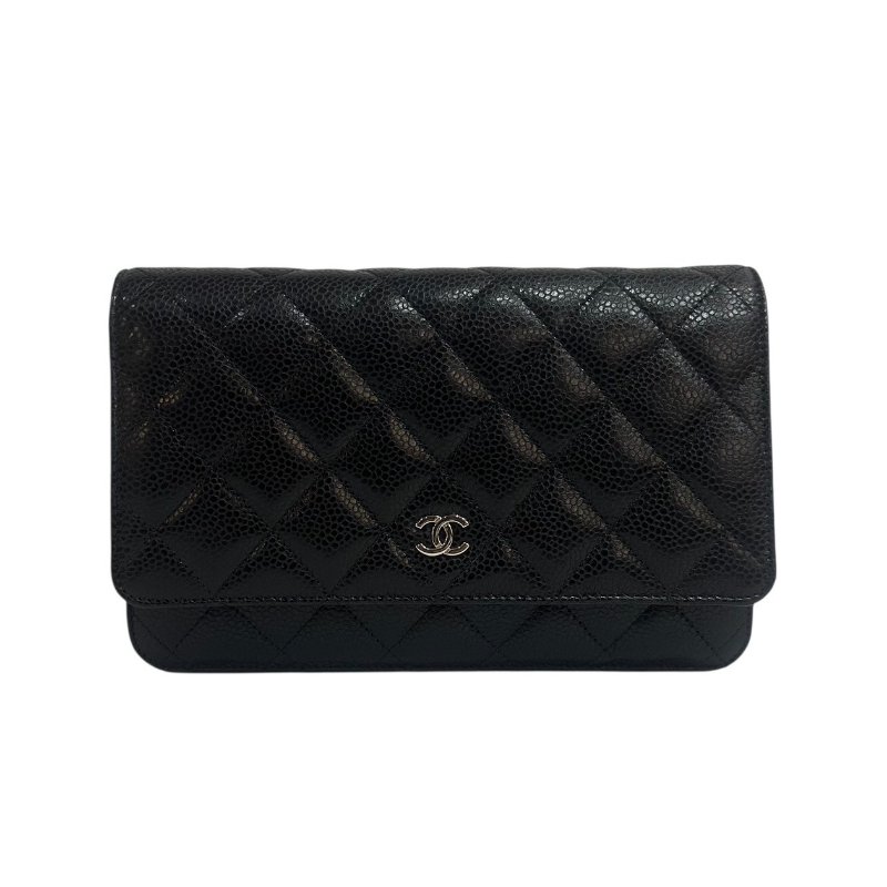 【美收精品】CHANEL黑色荔枝紋牛皮WOC 4-62-1