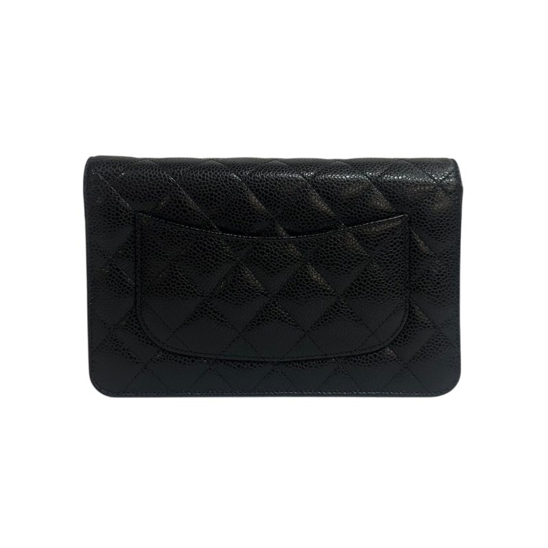 【美收精品】CHANEL黑色荔枝紋牛皮WOC 4-62-2