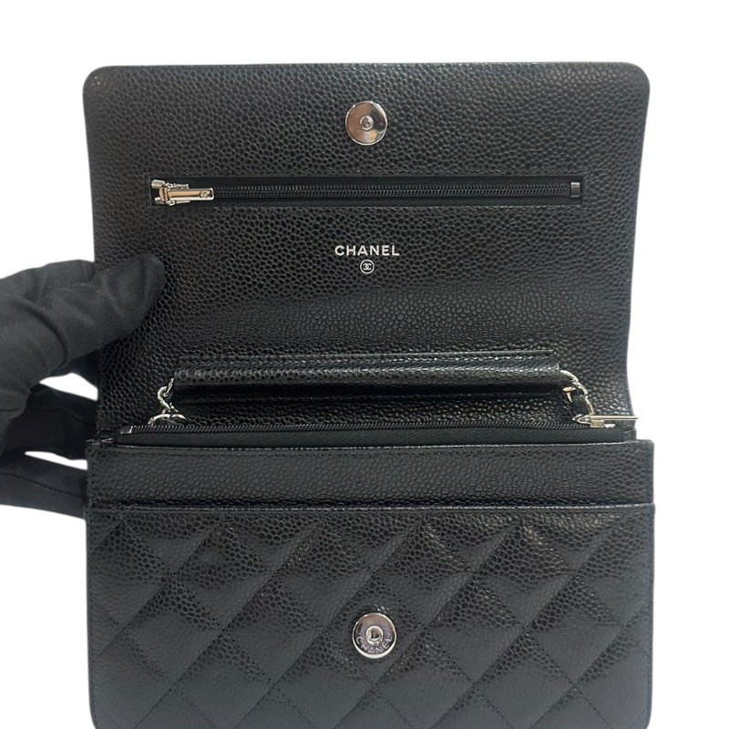 【美收精品】CHANEL黑色荔枝紋牛皮WOC 4-62-10