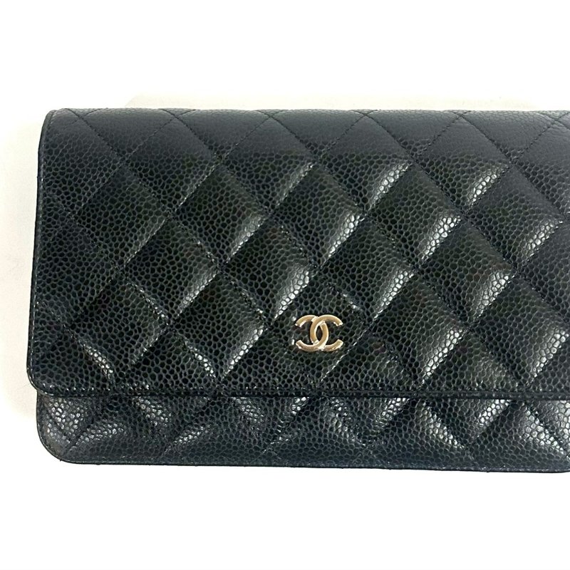 【美收精品】CHANEL黑色荔枝紋牛皮WOC 4-62-21