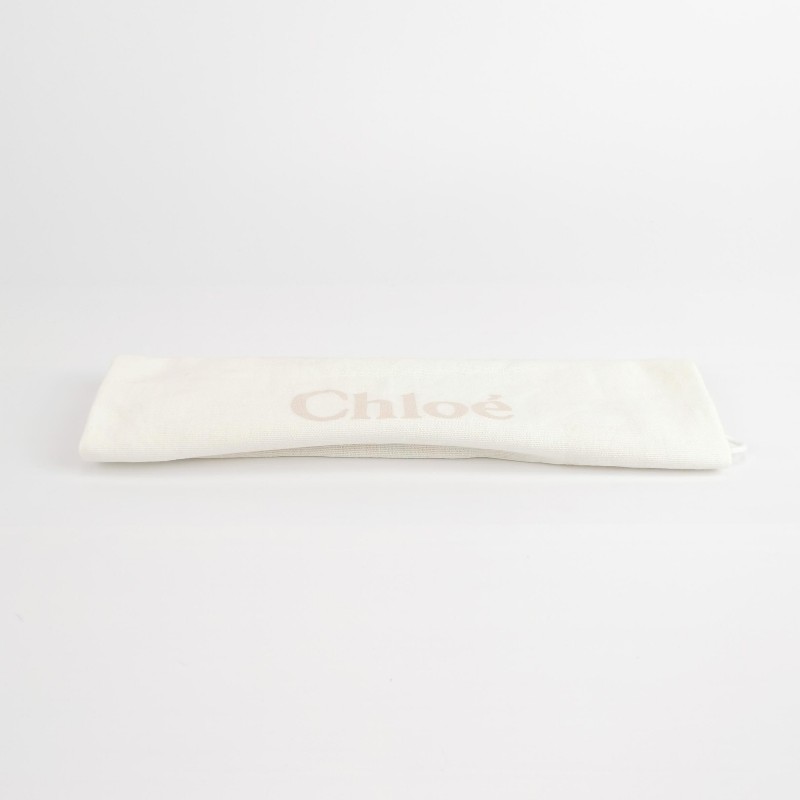 Chloe C迷你牛皮翻毛皮拼皮字母C徽飾斜挎包單肩包-8