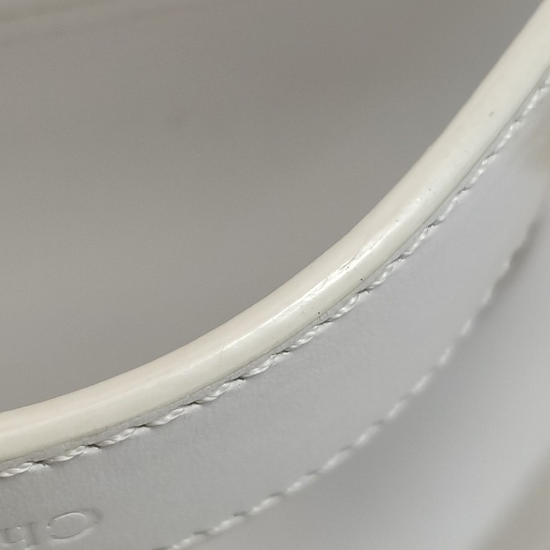 Chloe C迷你牛皮翻毛皮拼皮字母C徽飾斜挎包單肩包-17