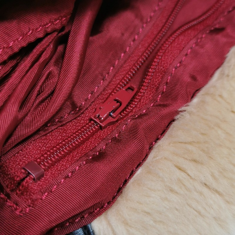 Burberry牛皮拼色格紋單肩包-8