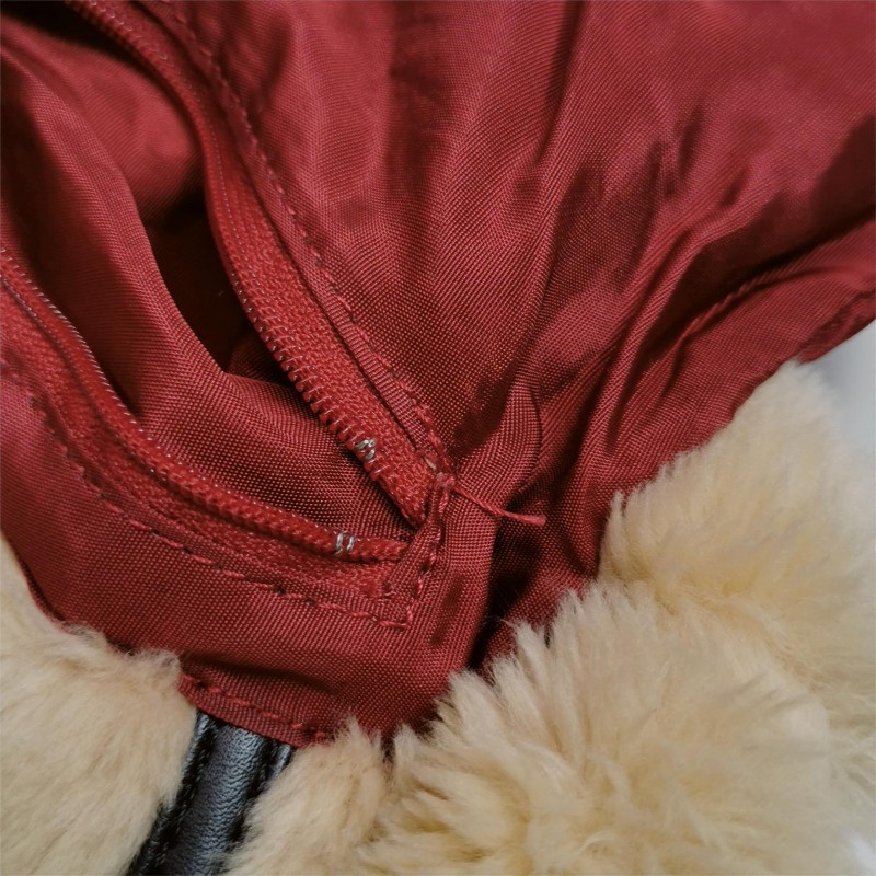 Burberry牛皮拼色格紋單肩包-10