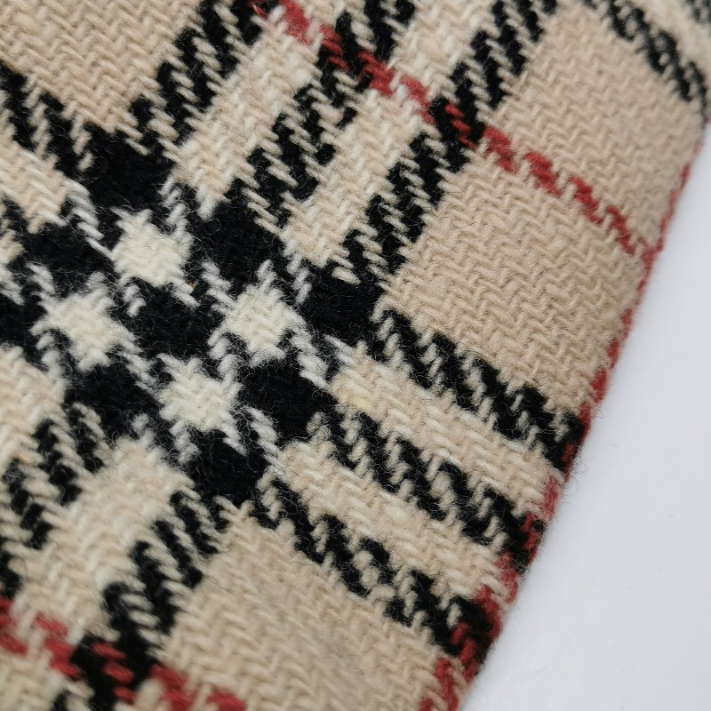 Burberry牛皮拼色格紋單肩包-15