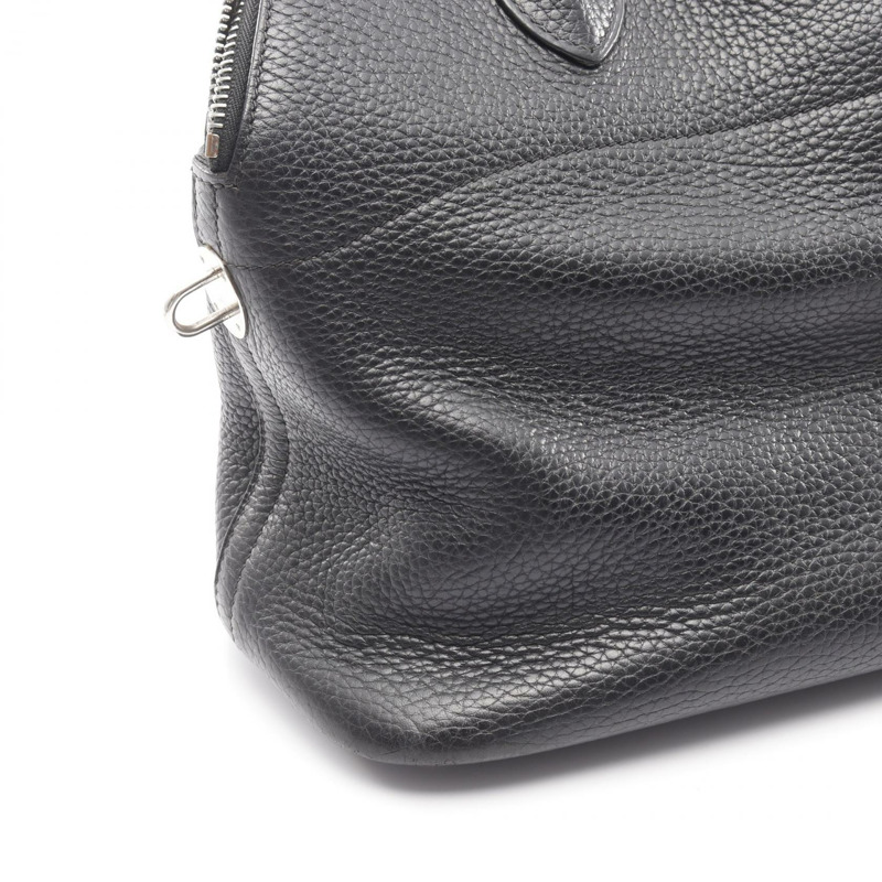 愛馬仕 Bolide 31 手提包,Clemence 皮革,黑色,二手,女士,帶五金配件。-8