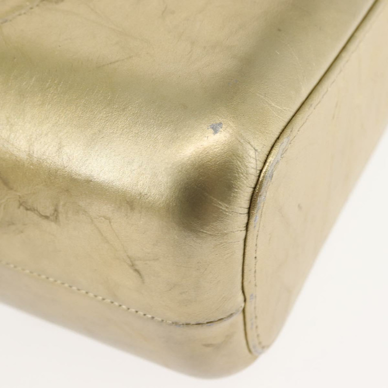 【日本直送】香奈兒肩背包 皮革 金銀 CC 標誌 正品 146160-9