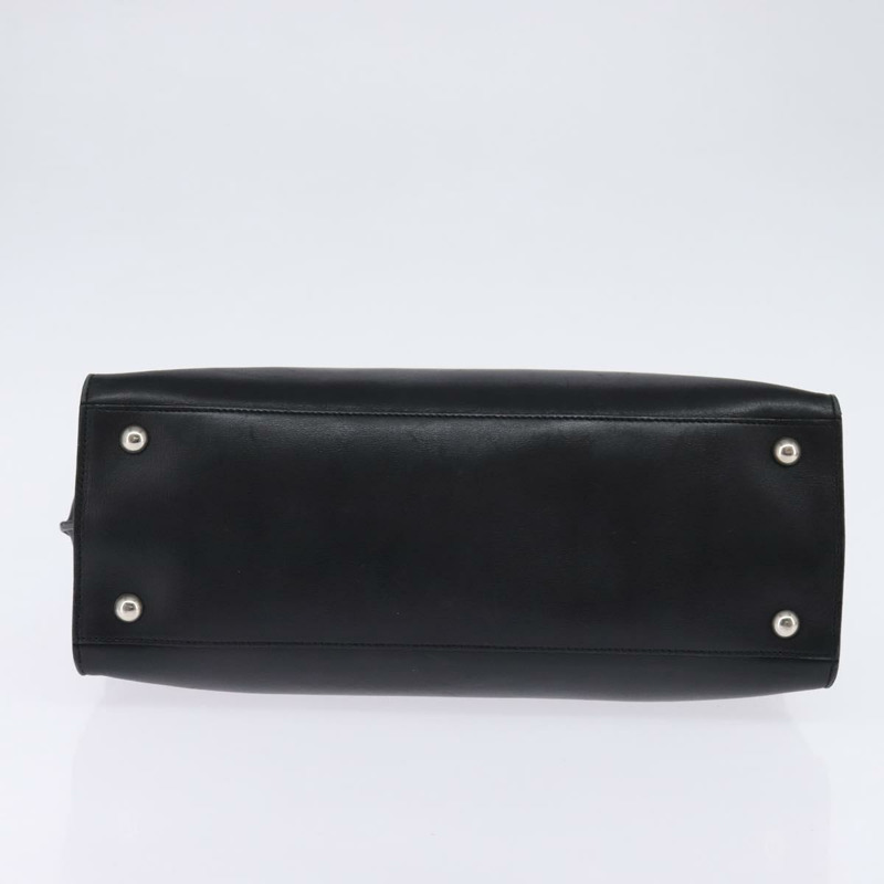 【日本直送】Salvatore Ferragamo Gancini 手袋 皮革 黑色 銀色 正品 148322-4