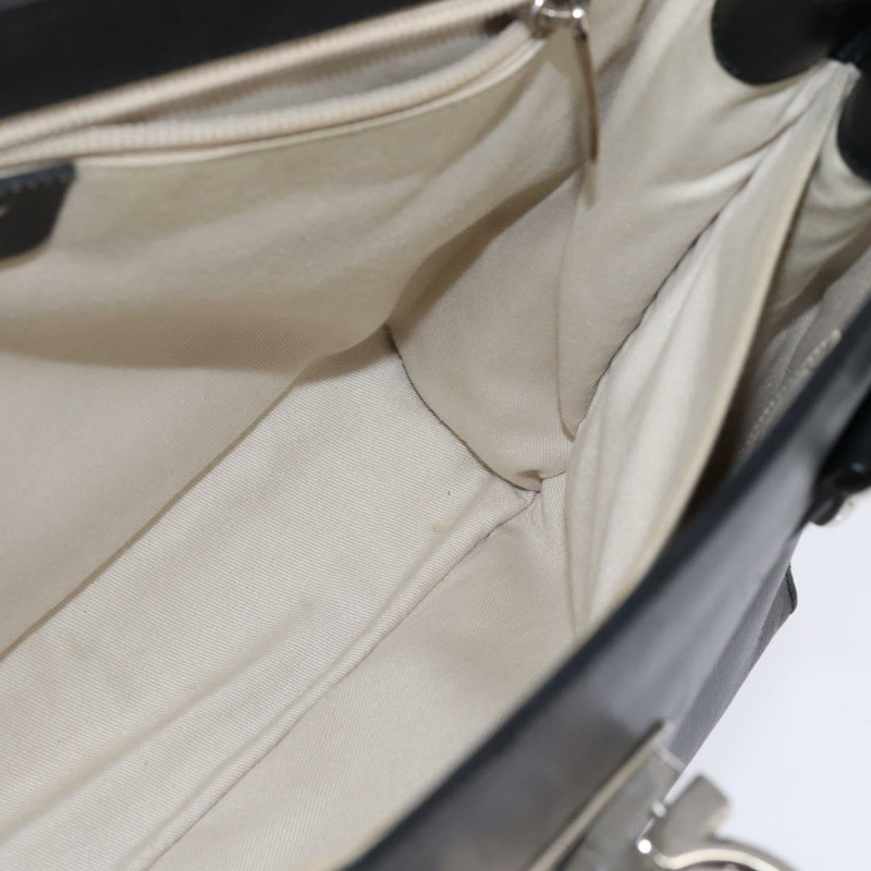 【日本直送】Salvatore Ferragamo Gancini 手袋 皮革 黑色 銀色 正品 148322-17