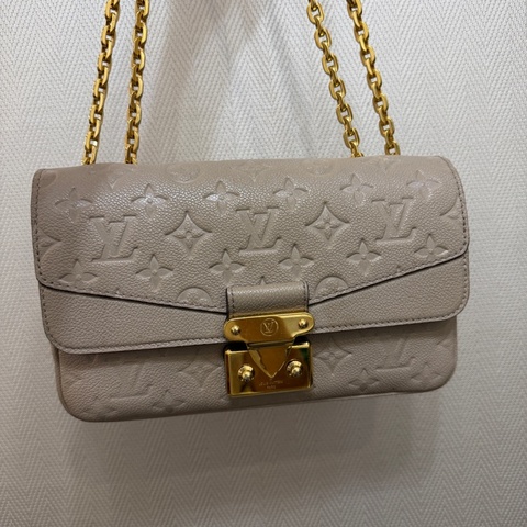 LV 米色牛皮壓紋Marceau肩斜背包M46199