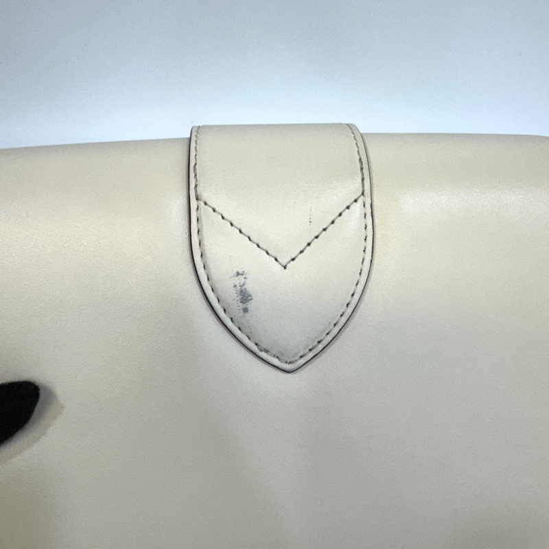 LV米白牛皮金釦下蓋Pont9 PM斜背包M55950-10