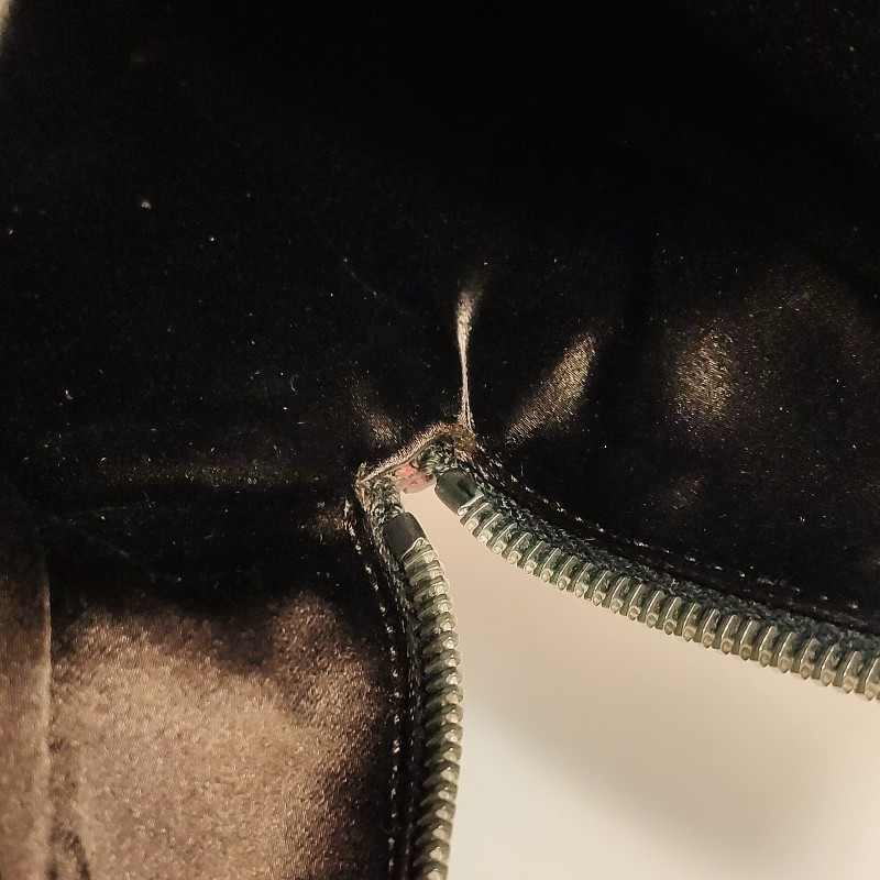 Prada牛皮帆布拼色三角徽標拉鍊手提包-10