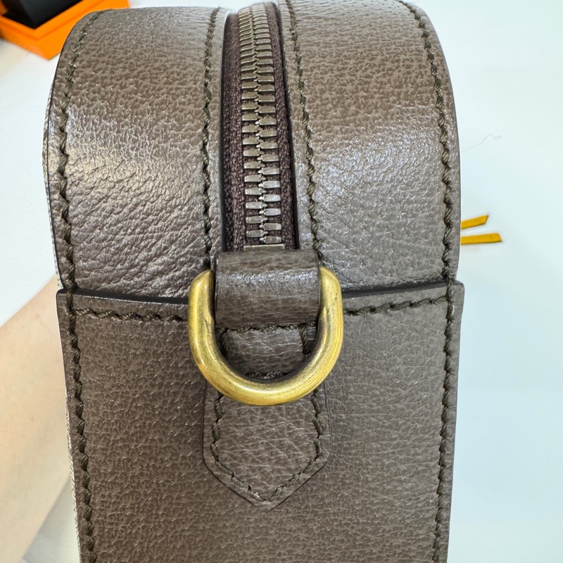 Gucci原花GG Supreme Messenger 虎頭包相機包 476466-12