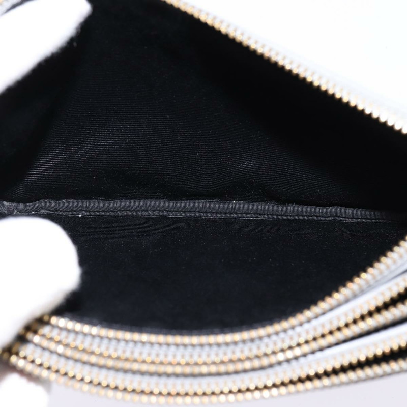 【日本直送】CELINE Trios Mall 單肩包 皮革 灰色 金色 正品 BA7046-9