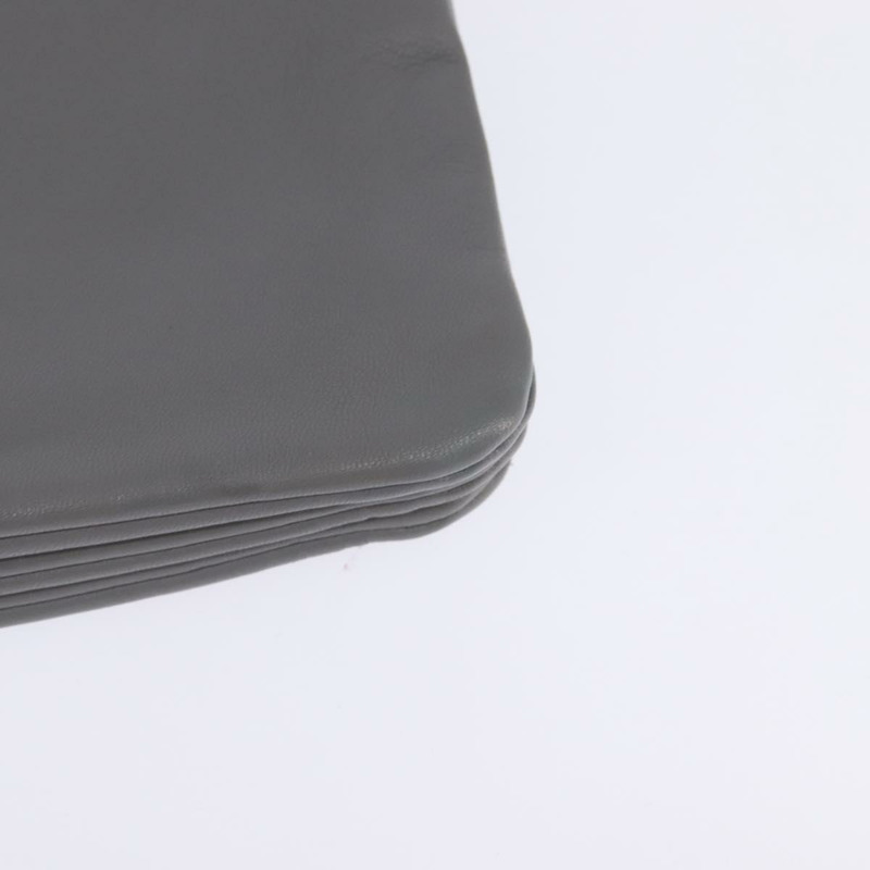 【日本直送】CELINE Trios Mall 單肩包 皮革 灰色 金色 正品 BA7046-15