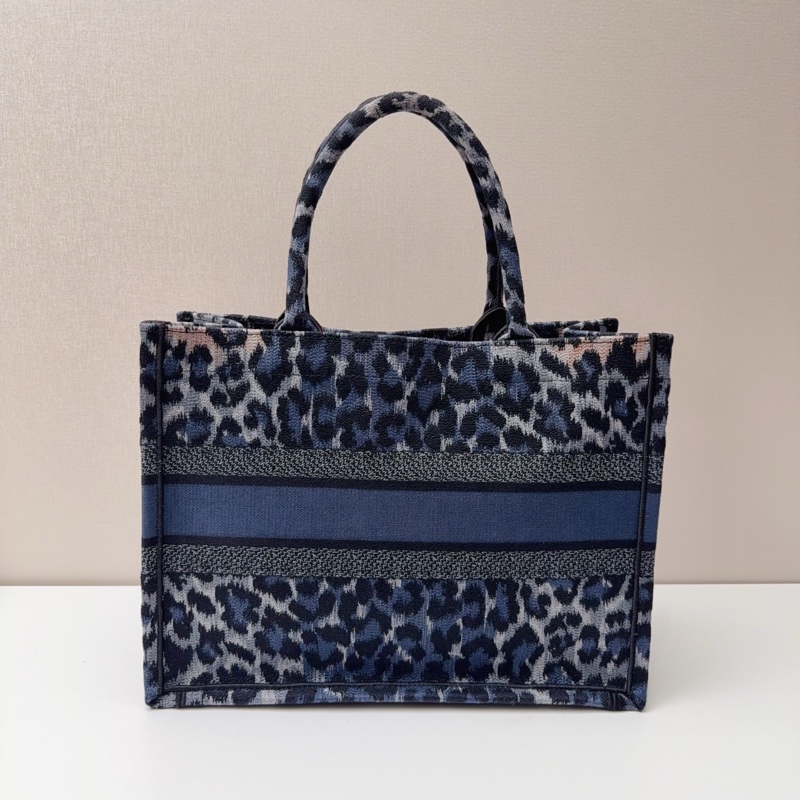 98新 迪奧Christian Dior豹紋Booktote托特包-1