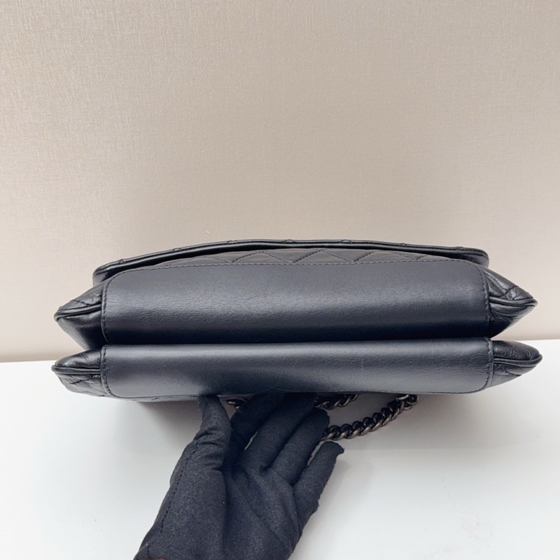 95新chanel 香奈兒油蠟皮CF中號翻蓋，絕版-7