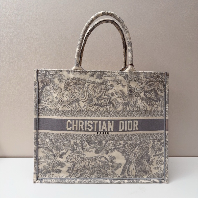 98新Dior/迪奧 動物園刺繡BookTote托特包-5