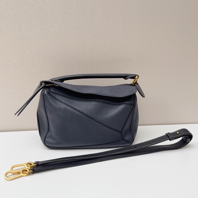 95新Loewe羅意威 藍黑色puzzle小號-0